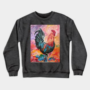 Max The Rooster By Nikki Limpert Crewneck Sweatshirt